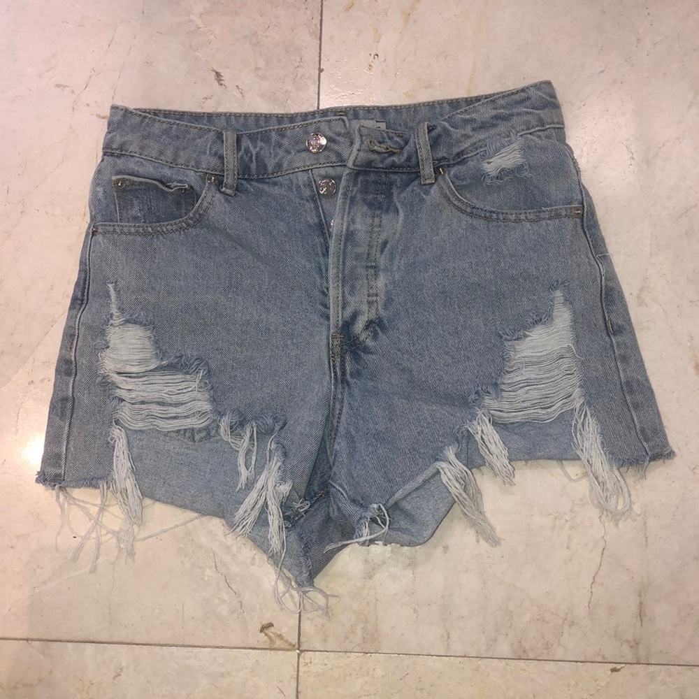 Adika high waisted denim shorts
